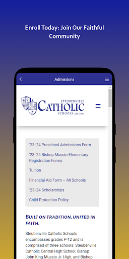 Steubenville Catholic Schools Screen 2