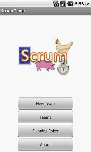 Android application Scrum Timer screenshort