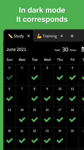 Screenshot of Check Calendar - Habit Tracker