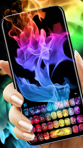 Android application Colorful Smok Keyboard Theme screenshort