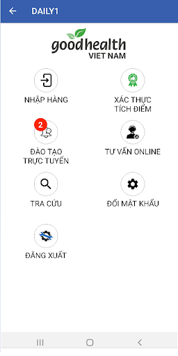 Android application HealthSK E+ Tích điểm đổi quà screenshort