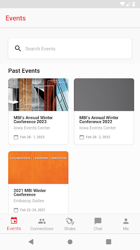 MBI Events Screen 2