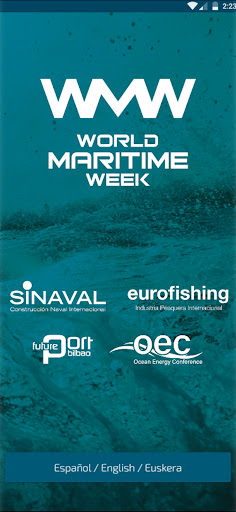 Android application World Maritime Week screenshort