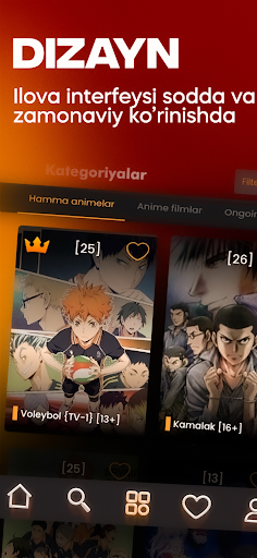 Android application Anibla.uz screenshort