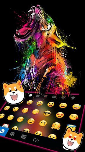 Wild Tiger Roar Keyboard Theme Screen 3