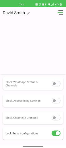 Android application Channel X screenshort