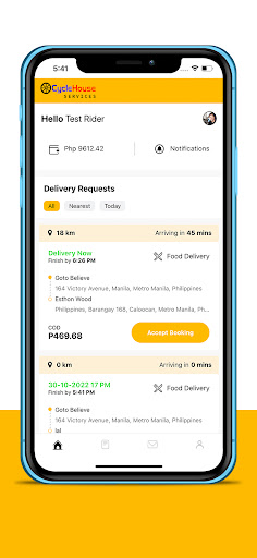 Android application CycleHouse Rider screenshort