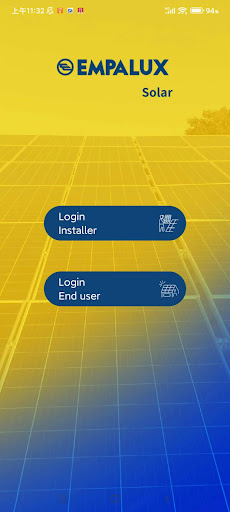 Android application Empalux Esolar screenshort