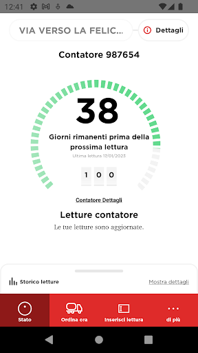Android application MyLiquigas Area Clienti screenshort