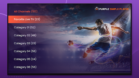 Screenshot 5 IPTV Purple Simple Player android