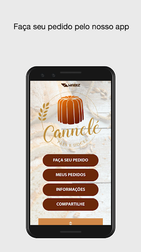Android application Cannelé Pães e Doces screenshort