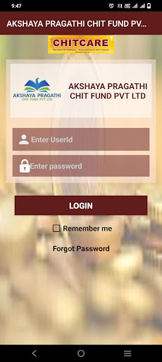 Android application AKSHAYA PRAGATHI CHITS PVT LTD screenshort