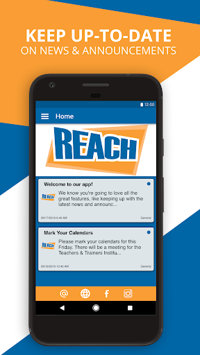 Android application REACH Media App screenshort