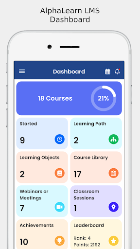 AlphaLearn LMS Screen 2