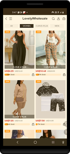 Plus Size Clothing App Screen 3