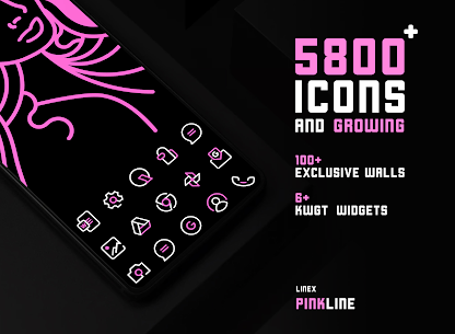PinkLine Icon Pack : LineX Pink Edition 5.1 1