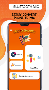 Live Mic To Bluetooth Speaker