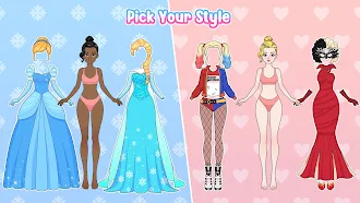 Game screenshot Paper Doll Makeover & Dress Up hack