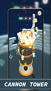 Cannon Tower Demolition Game