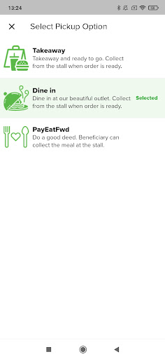 Android application Food Canopy screenshort