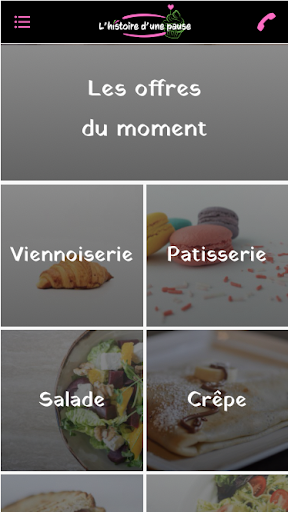 Android application L'Histoire d'une pause screenshort