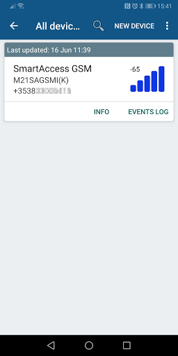 Android application SmartAccess GSM Intercom Tool screenshort