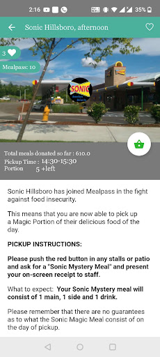 Mealpass Screen 2
