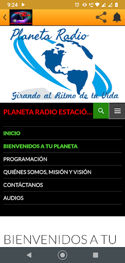 Android application Planeta Radio screenshort