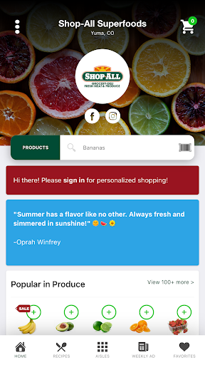 Android application Shop-All Superfoods screenshort