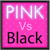 Pretty Pink Vs Black Keyboard icon