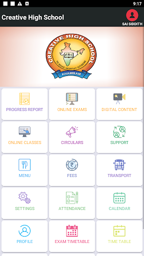Creative School Parent App Screen 2