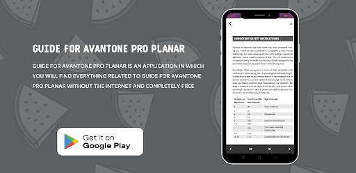 AVANTONE PRO PLANAR Guide Screen 2