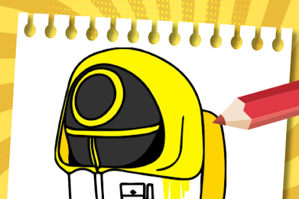 among us coloring page imposter