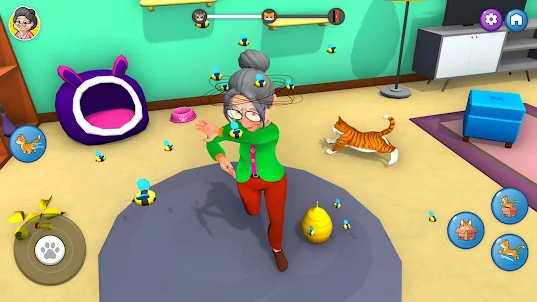 Mad Cat Chaos Granny Game