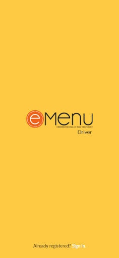 Android application eMenu Driver screenshort