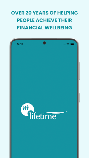 Android application Lifetime Financial Wellbeing screenshort