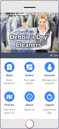 Android application Debbie's Dry Cleaners screenshort