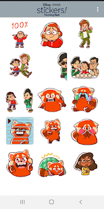 Pixar Stickers: Turning Red