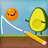 Where's My Avocado? Draw lines icon