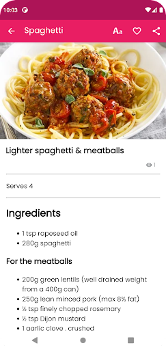 Easy Spaghetti Recipe Screen 3