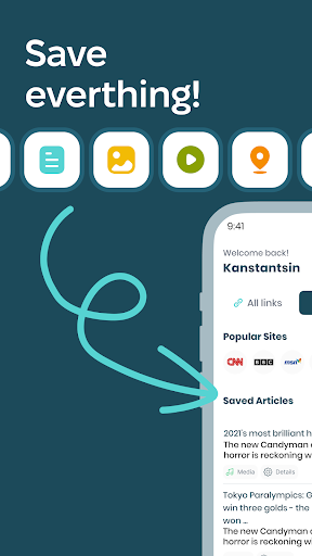 Stacks - Save and Share Links Screen 2
