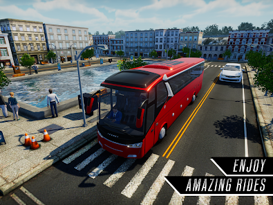 Simulador de direção de ônibus turístico e modernos jogos de simulador de  ônibus de transportes públicos de transporte público