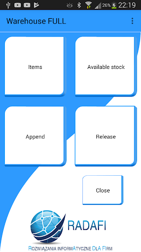 Android application Your handheld Warehouse screenshort