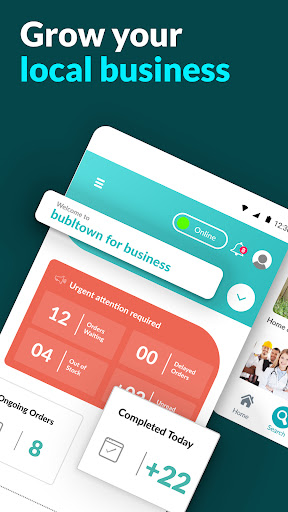 Android application bubltown for business screenshort