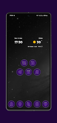 Screenshot of Purple - Silver Line Icon Pack