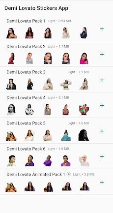 Demi Lovato Stickers App on WAのおすすめ画像1