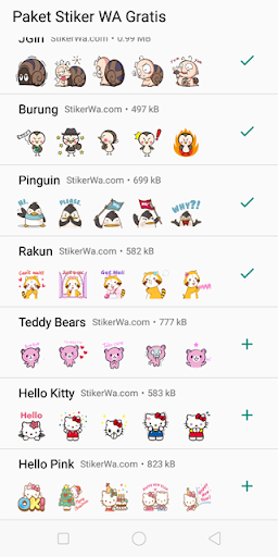 Cute Funny Stickers WA Screen 3