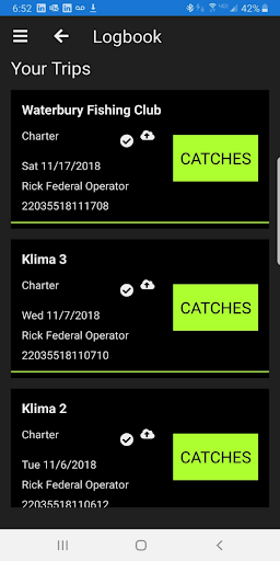 Android application eTrips/mobile 2 screenshort