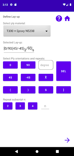 Composite CLT Calculator Screen 2