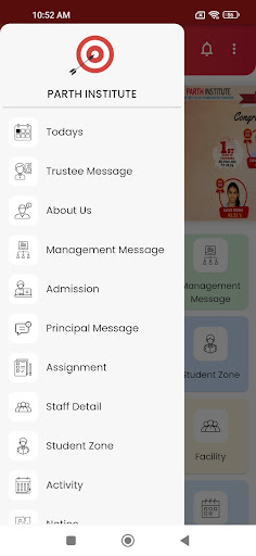 Parth Institute Screen 3
